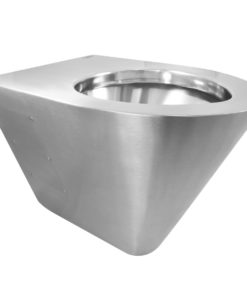 CUVETTE SUSPENDU EN ACIER INOXYDABLE AISI 304 SATINE