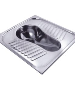 SIEGE A LA TURQUE EN ACIER INOXYDABLE AISI 304 BRILLANT