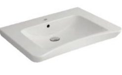 LAVE MAIN ERGONOMIQUE EN CERAMIQUE BLANCHE