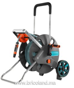 DEVIDOIR GARDENA SUR ROUES AQUAROLL L EASY SET ÉQUIPÉ (3/4") 19 MM  30 M GARDENA 18522-26.000.00